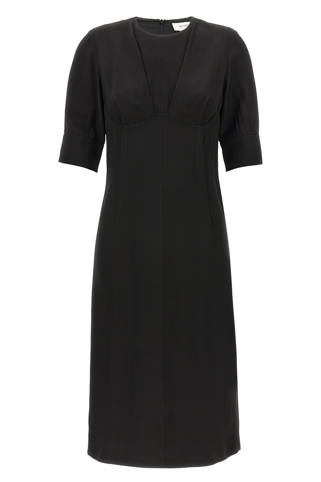 SPORTMAX 38 sele viscose crewneck dress