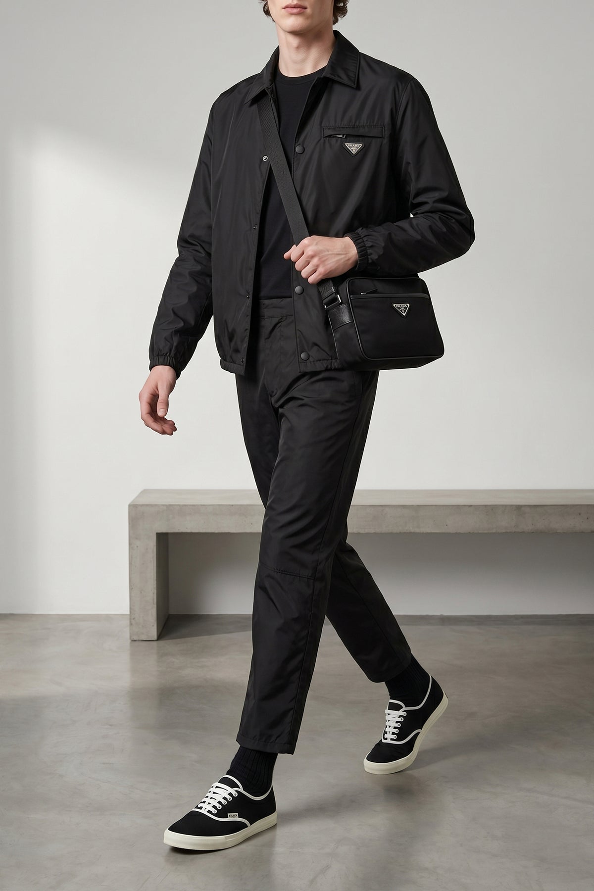lightly padded re-nylon feather jacket