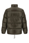 quilted and goose feather padded re-nylon down jacket
