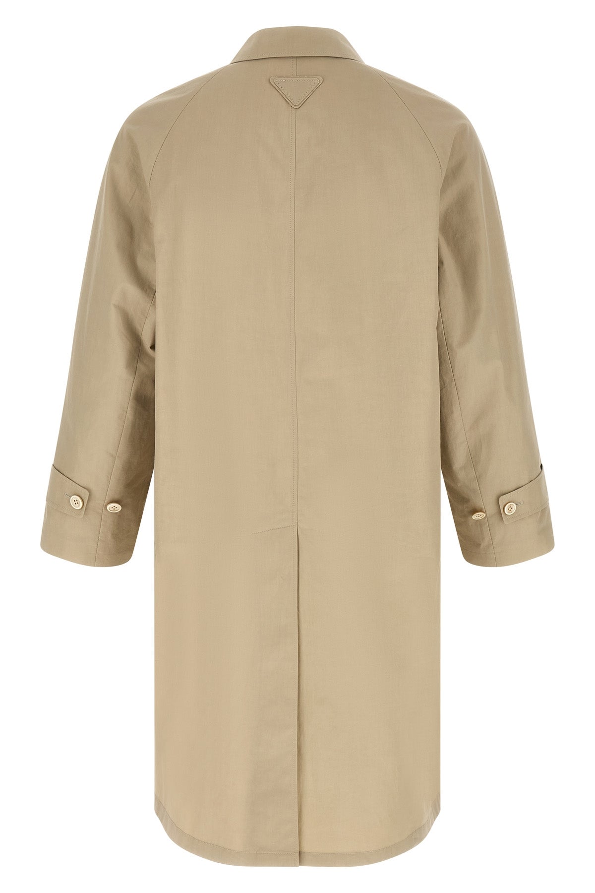 sartorial-inspired cotton trench coat