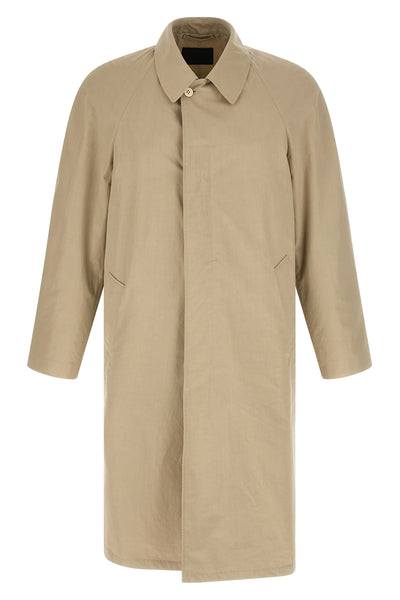 sartorial-inspired cotton trench coat