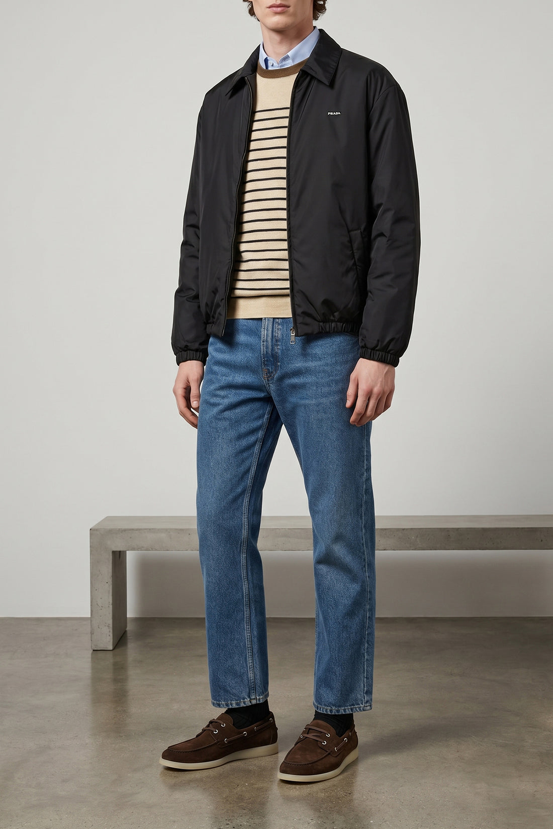 PRADA 48 re-nylon jacket slightly padded