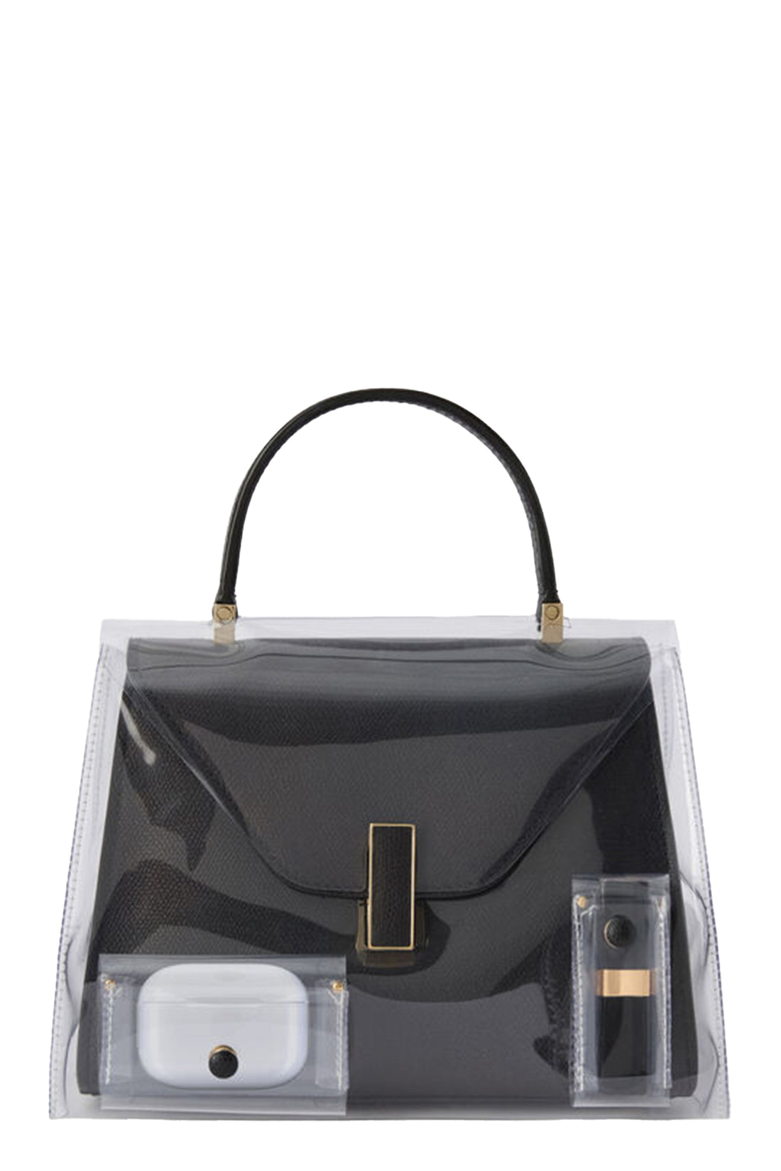 VALEXTRA OS inside mini clear plastic raincoat