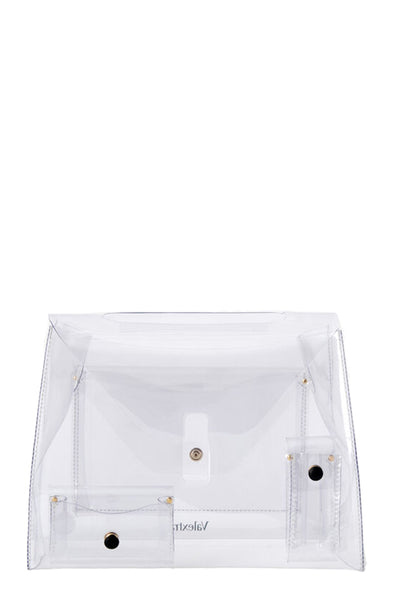 inside mini clear plastic raincoat