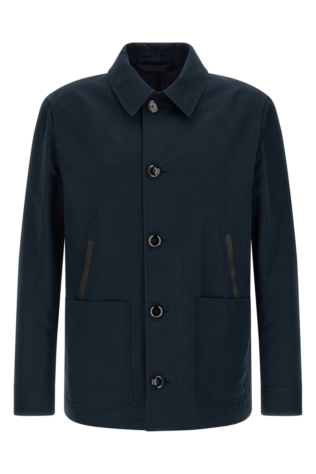 BRIONI L desert jacket in linen and cotton blend