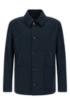 desert jacket in linen and cotton blend