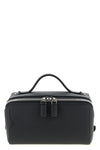 v-line beauty case shoulder bag in millepunte leather