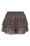 jacadia micro-floral print cotton shorts