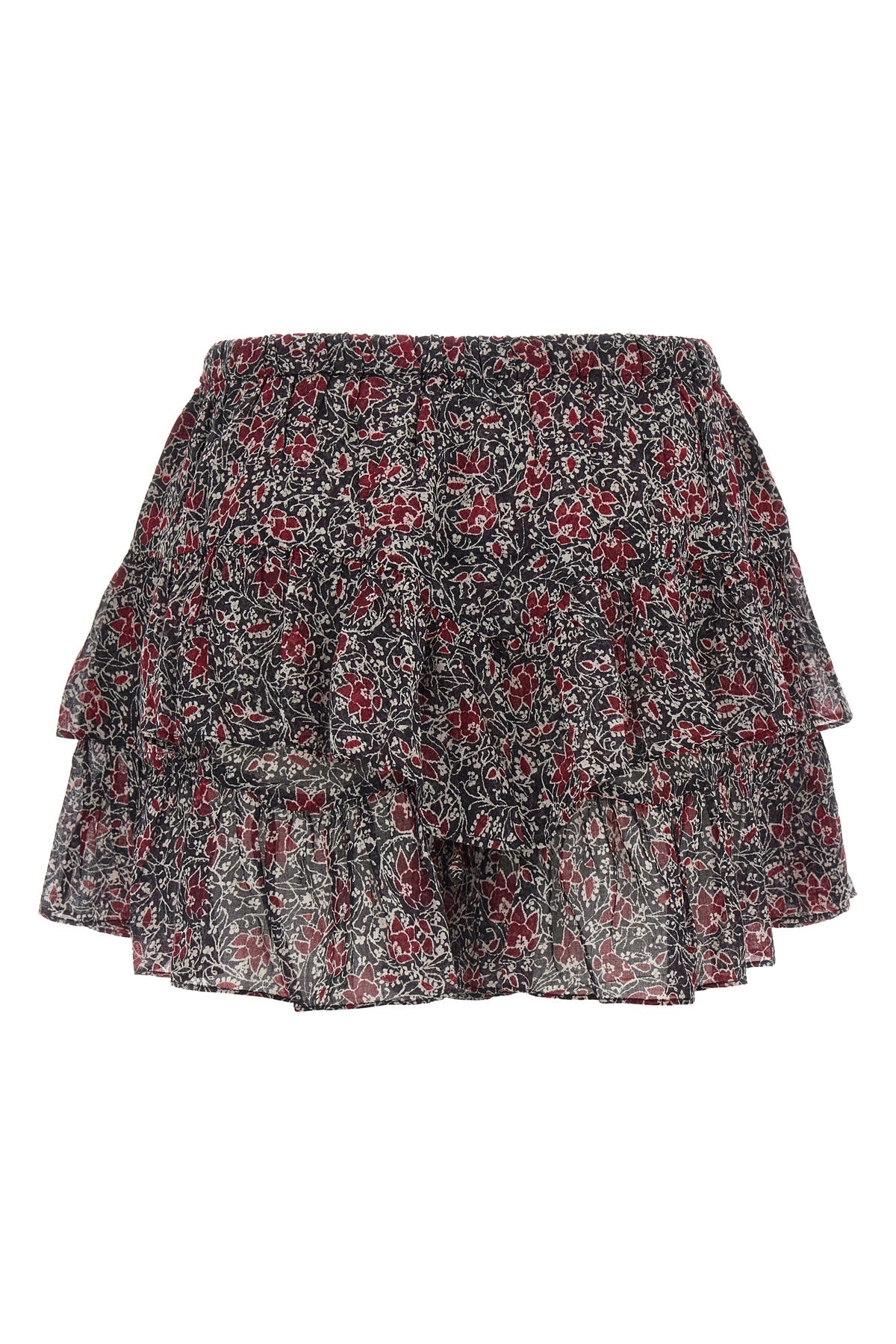 jacadia micro-floral print cotton shorts