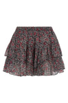 jacadia micro-floral print cotton shorts