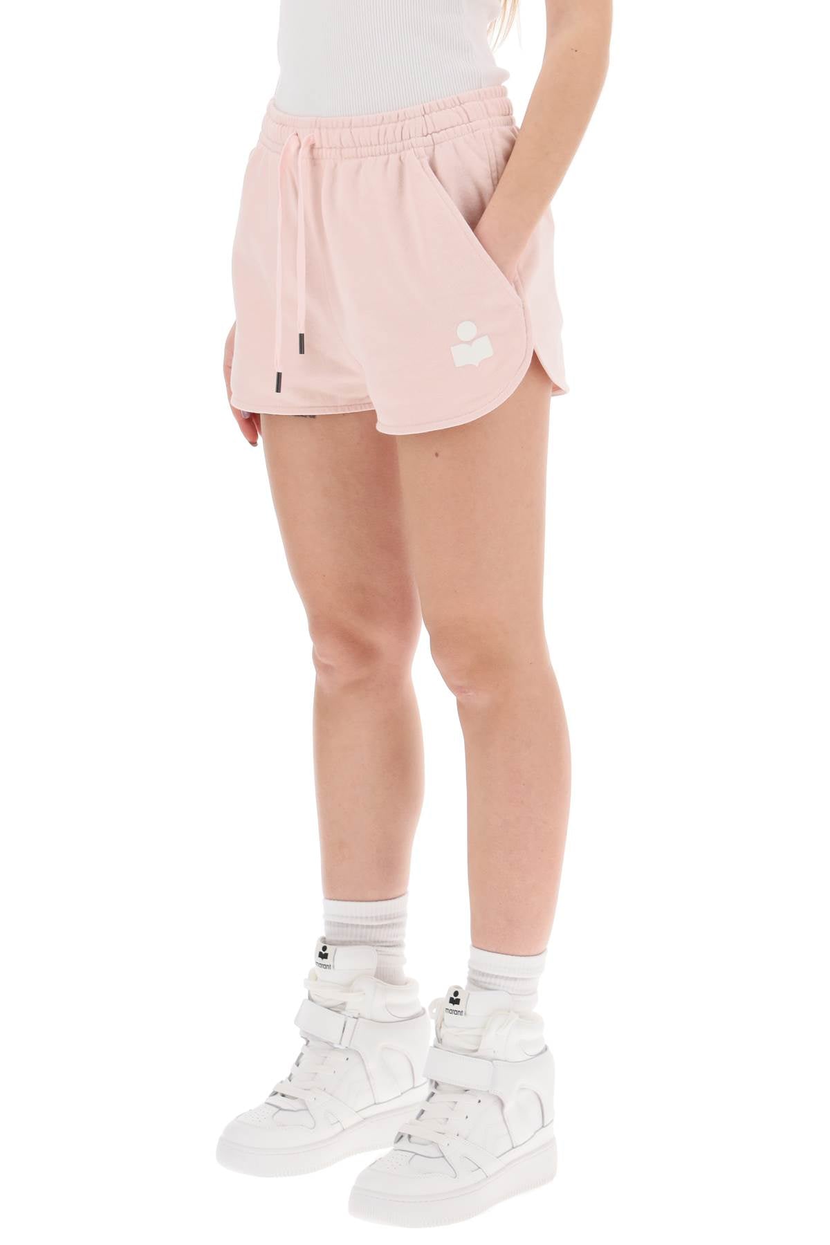 mifa sports shorts with flocked logo