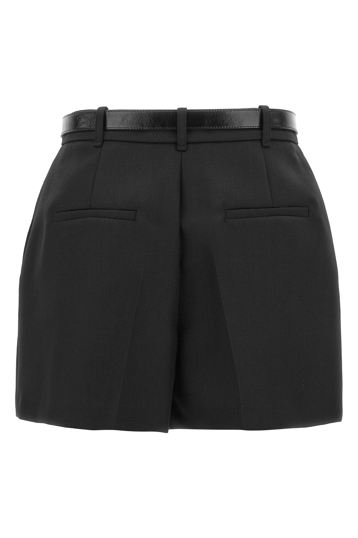 elisabetta franchi shorts redefine everyday tailoring through a high-waisted sil