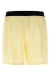short in stretch silk satin