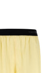 short in stretch silk satin