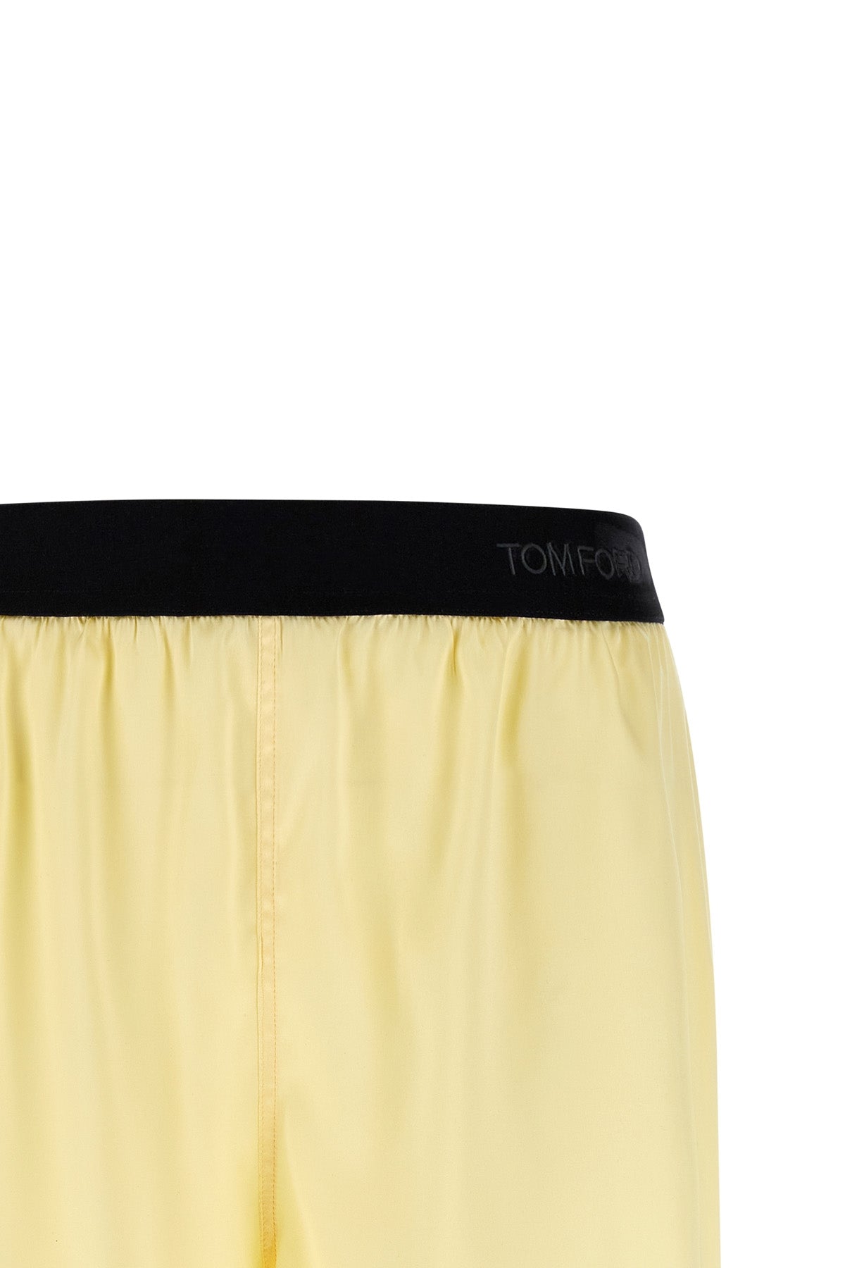 short in stretch silk satin