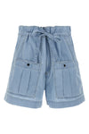 valdina cotton denim shorts