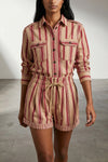 nirma striped cotton canvas shorts