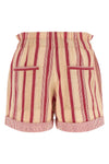 nirma striped cotton canvas shorts
