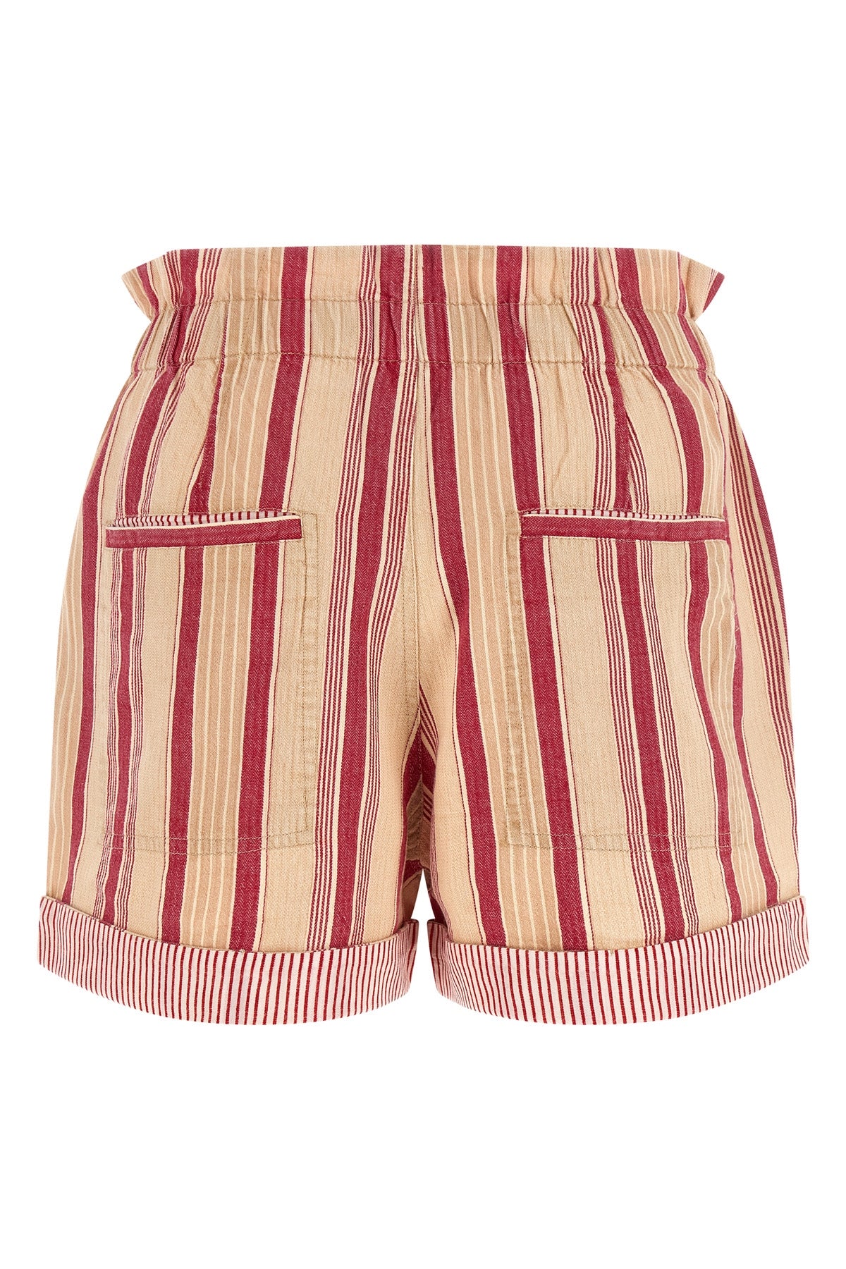 nirma striped cotton canvas shorts