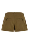 barta flared skort cotton canvas shorts