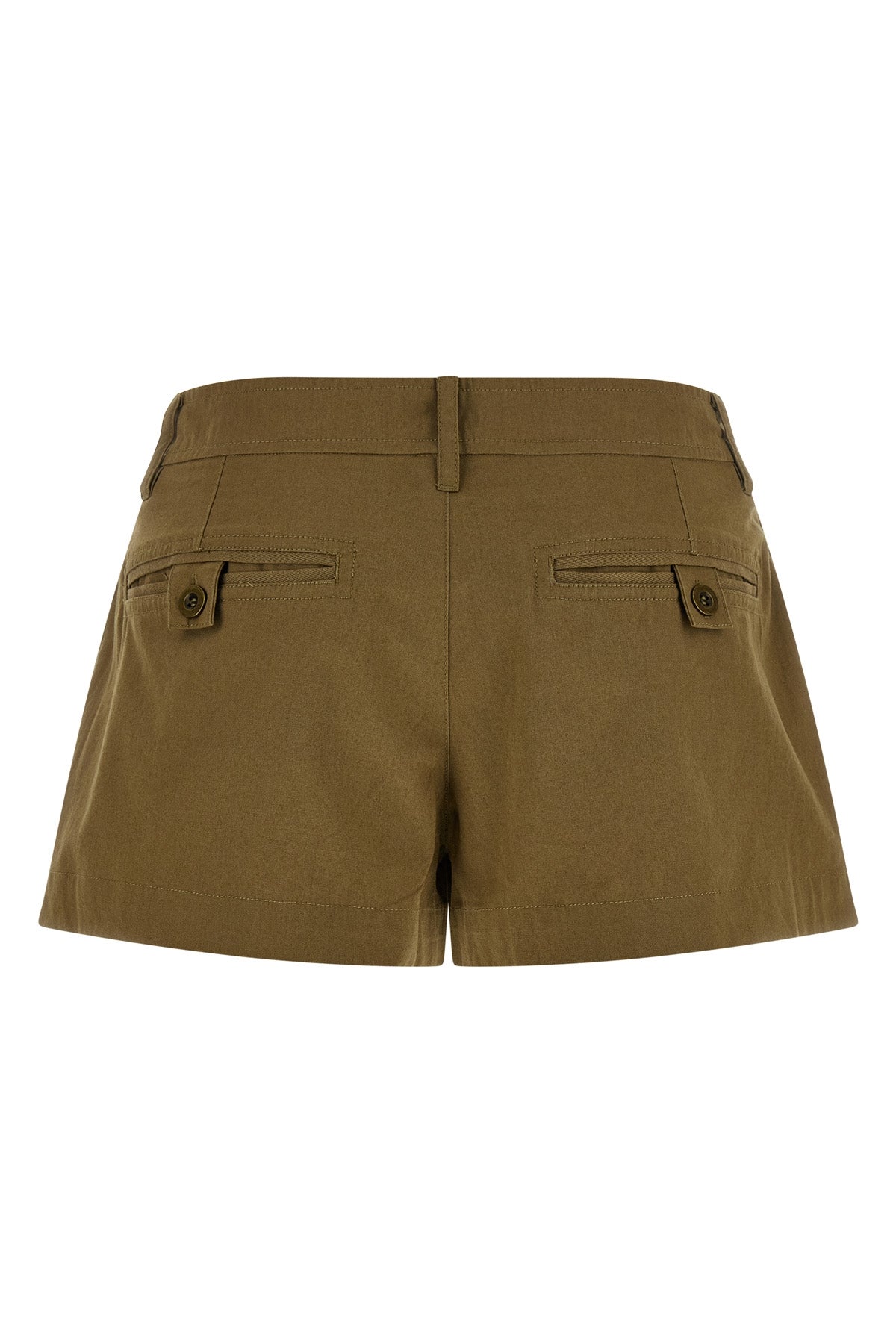 barta flared skort cotton canvas shorts
