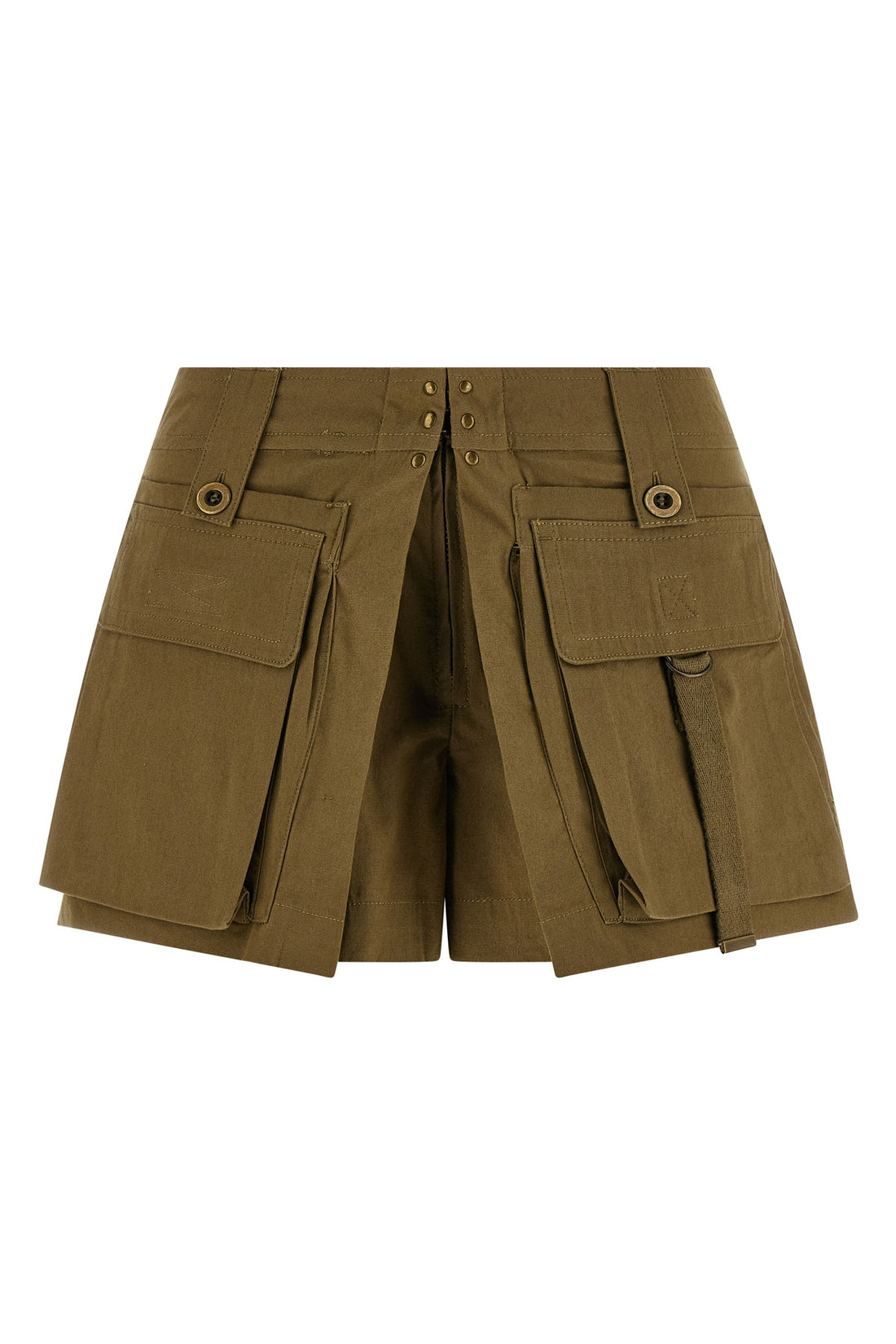 ISABEL MARANT 38 barta flared skort cotton canvas shorts