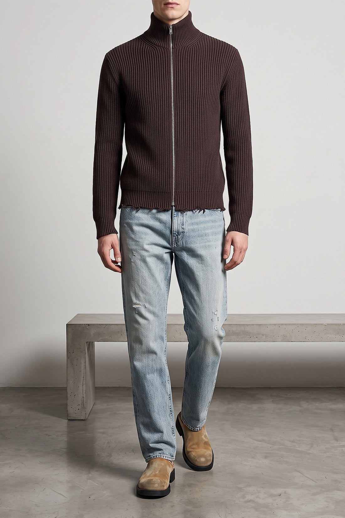 MM6 XL maison margielas mm6 ribbed cotton turtleneck sweater