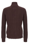 maison margielas mm6 ribbed cotton turtleneck sweater