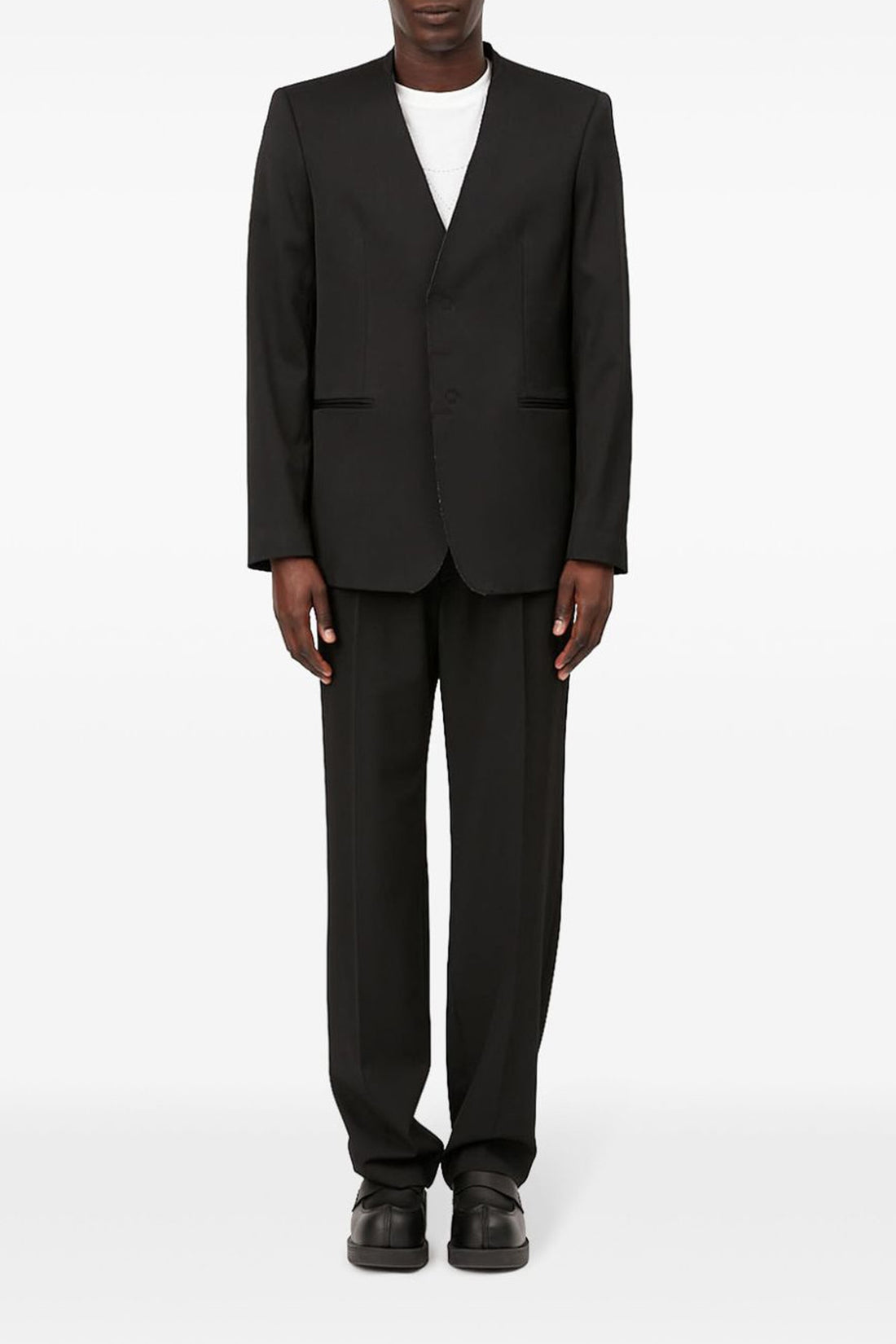 MM6 48 single-breasted wool blend blazer
