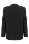 single-breasted wool blend blazer