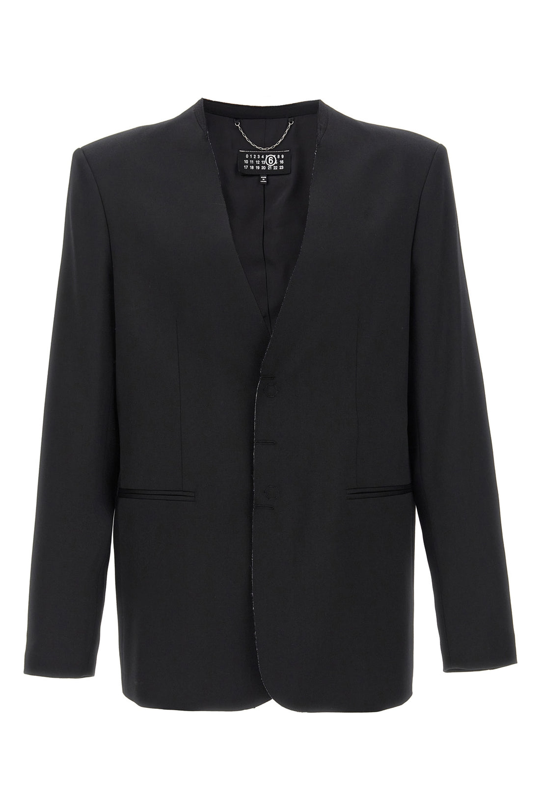MM6 48 single-breasted wool blend blazer