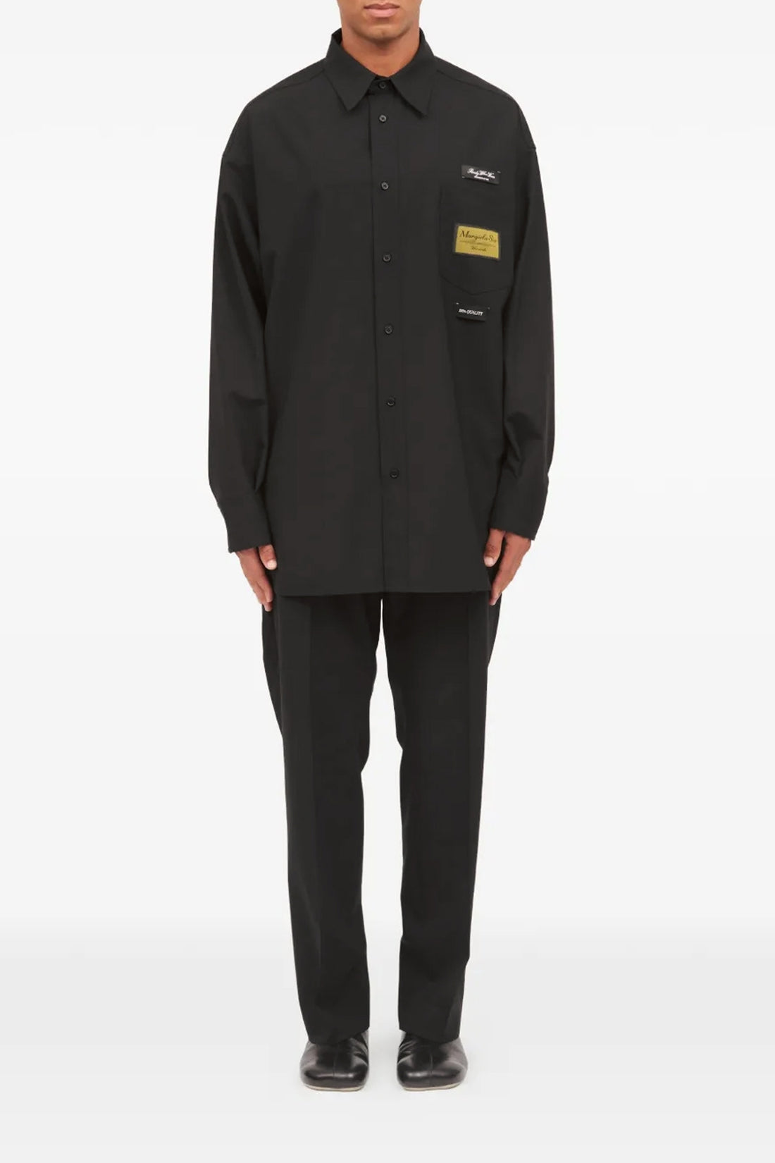 MM6 48 sartorial wool blend shirt