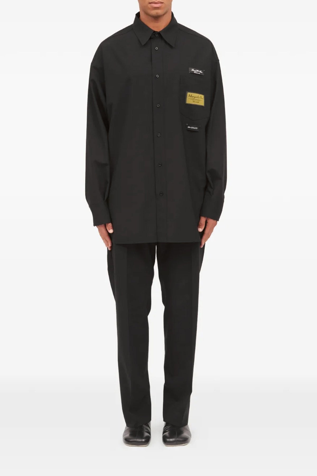 sartorial wool blend shirt