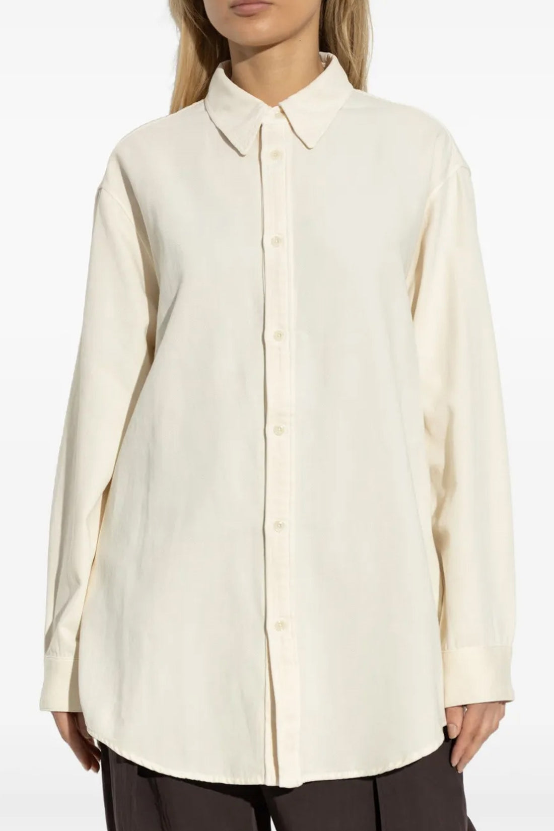 LEMAIRE 34 cotton canvas shirt