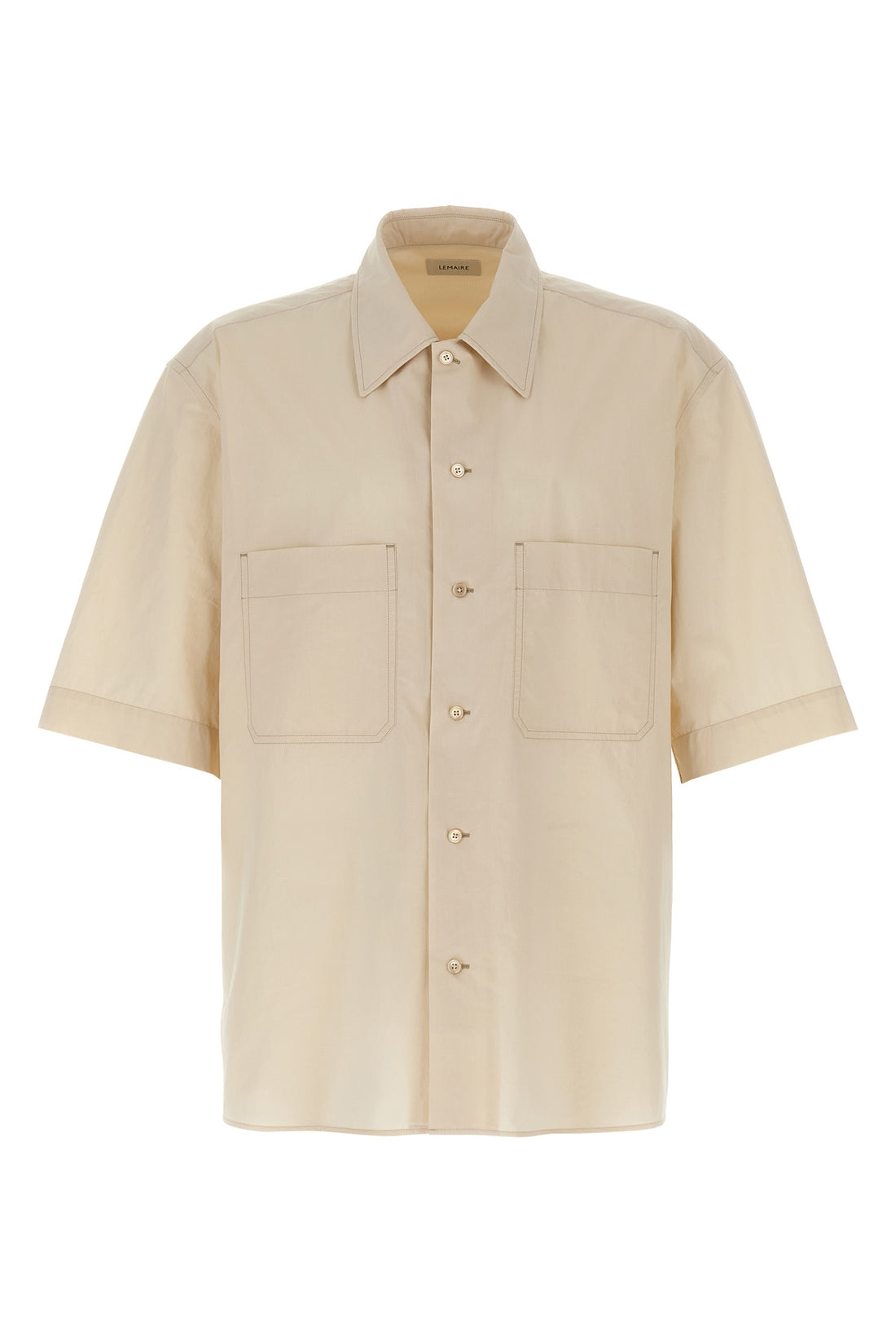 LEMAIRE 52 convertible shirt in light cotton poplin