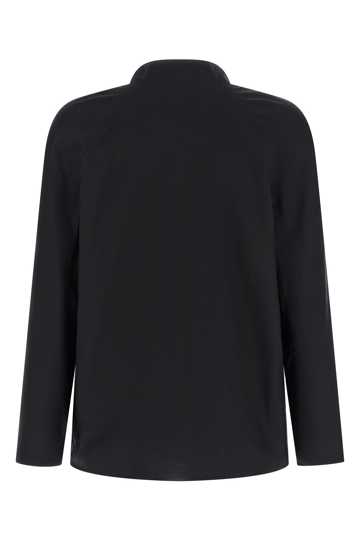 ascot blouse in light cotton and silk blend