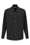 washed cotton and silk blend shirt