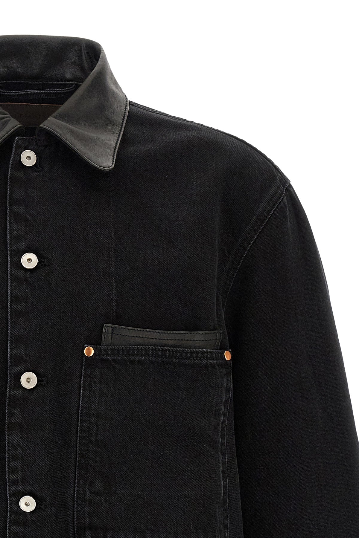 lemaires workwear inspired overshirt features a workwear construction elevate