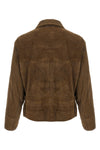 aged effect suede jacket