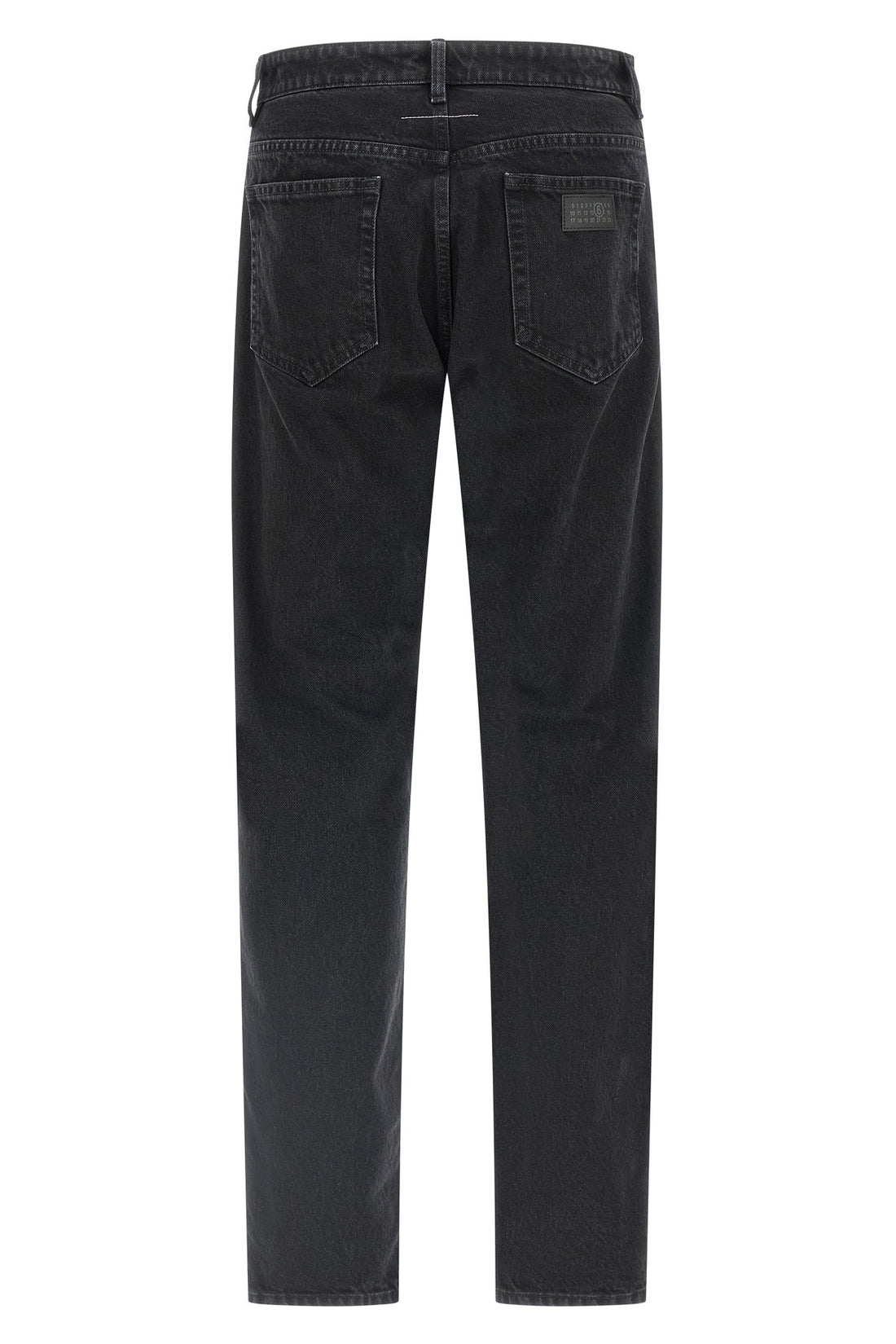 MM6 34 garment-dyed cotton denim jeans