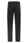 garment-dyed cotton denim jeans