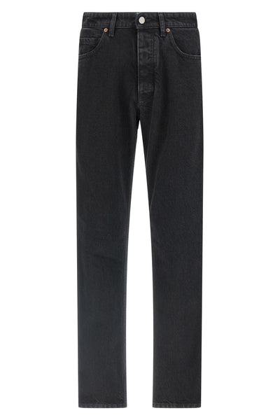garment-dyed cotton denim jeans