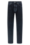 jeans in hand-drawn cotton denim treated