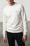 the lacoste pure cotton fleece crew neck sweatshirt