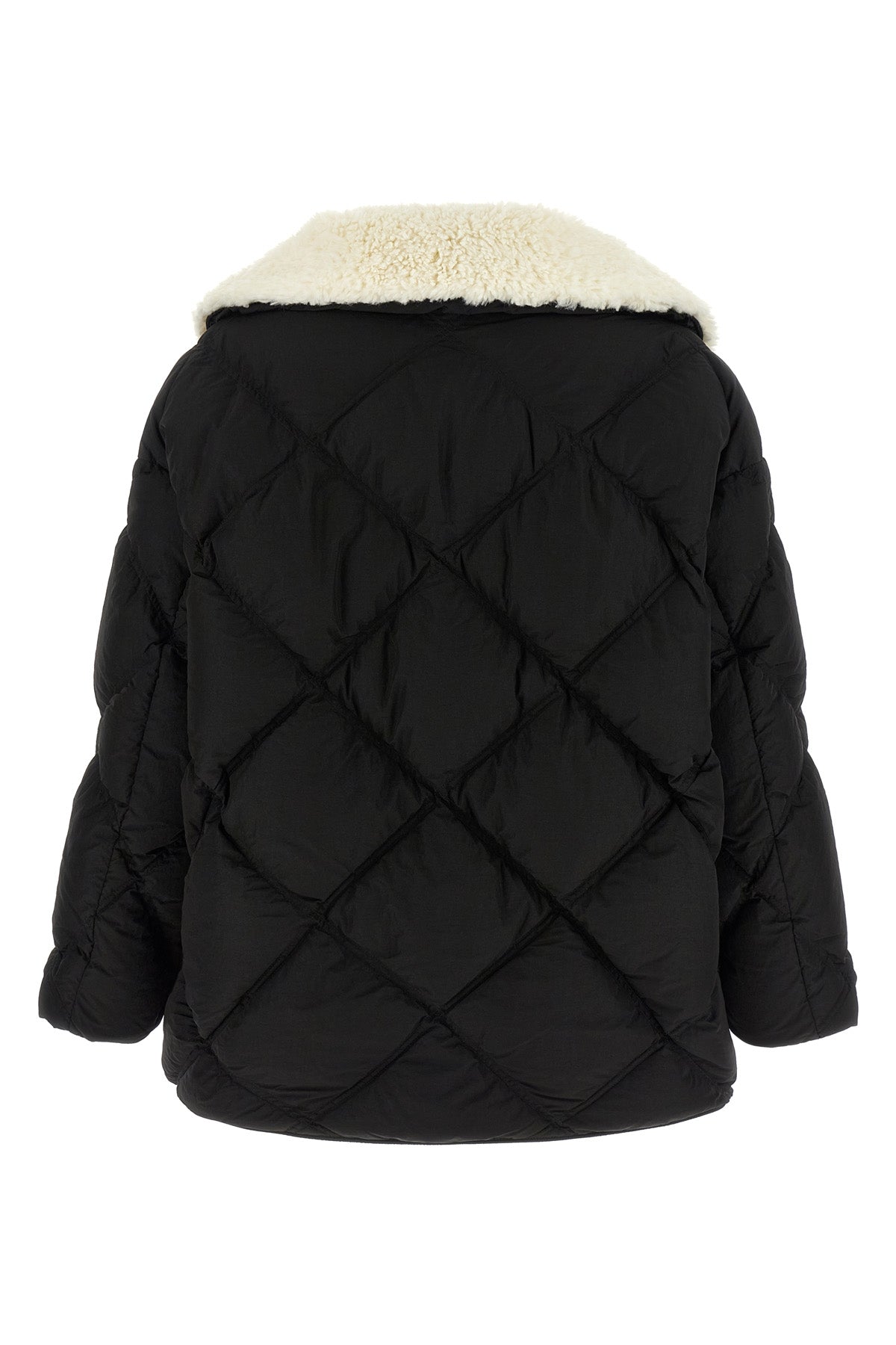 the ienki ienki shearling queen jacket redefines the volumes of outerwear thro