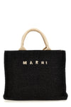mini tote raffia shopping bag