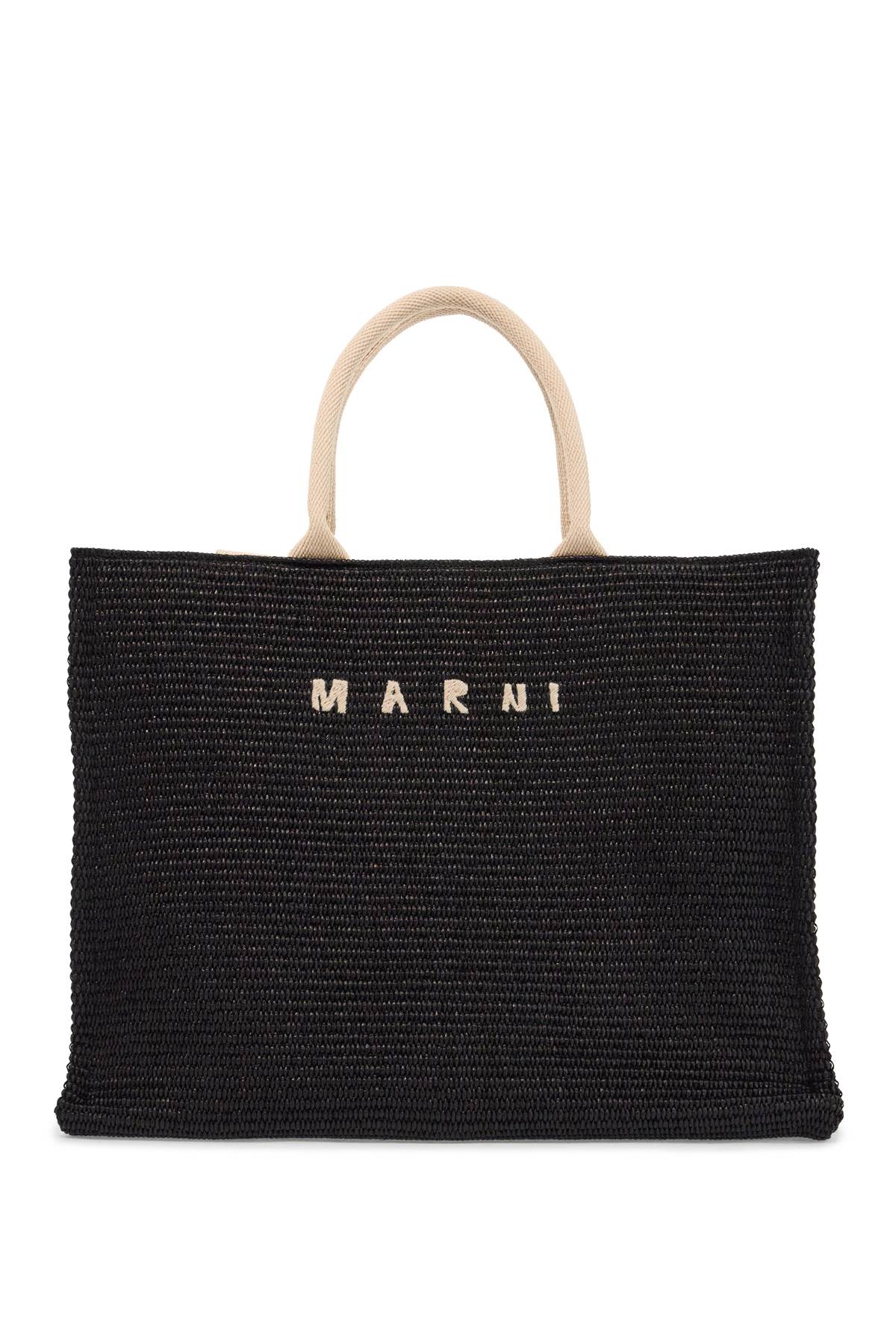 large raffia effect tote bag