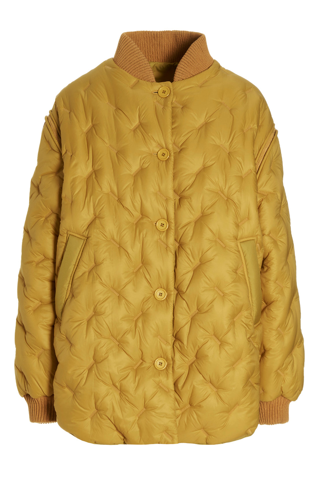 SHERPA 1 gang reversible bomber jacket in quilted and padded fabric