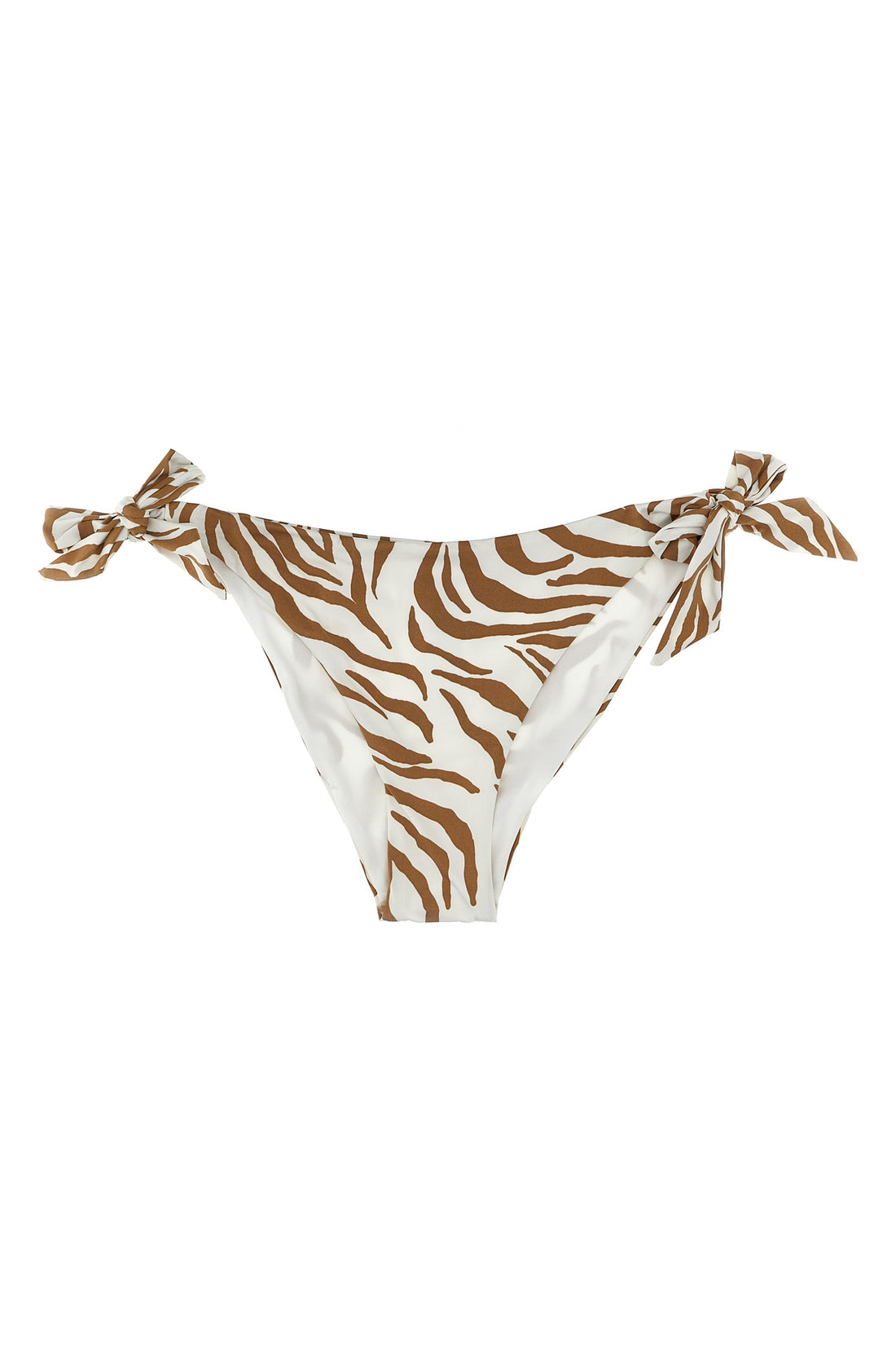 MAX MARA 3 silvana bikini bottoms in zebra animal print stretch fabric