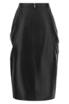 the balmain midi skirt in fine lamb nappa redefines the codes of sensuality thro